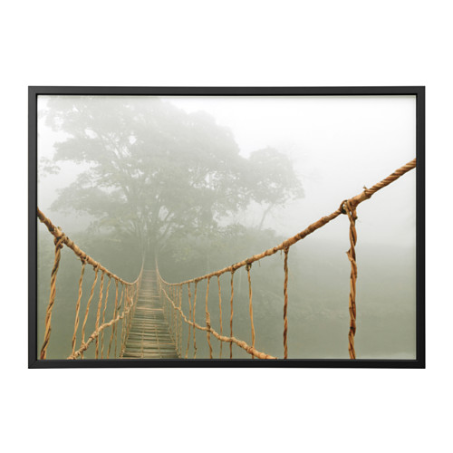 BJÖRKSTA Picture and frame black IKEA