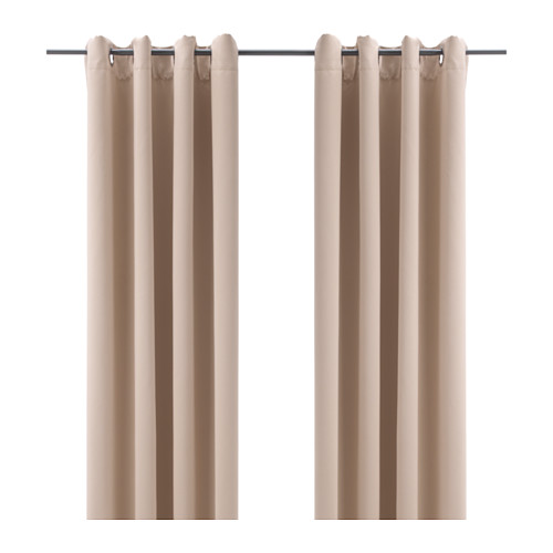 bollolvon block out curtains pair beige__0454344_PE602683_S4