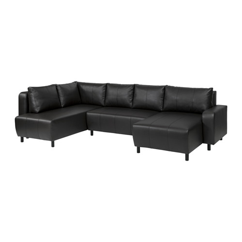 DJURSBO Sectional, 3 seat Kimstad black IKEA