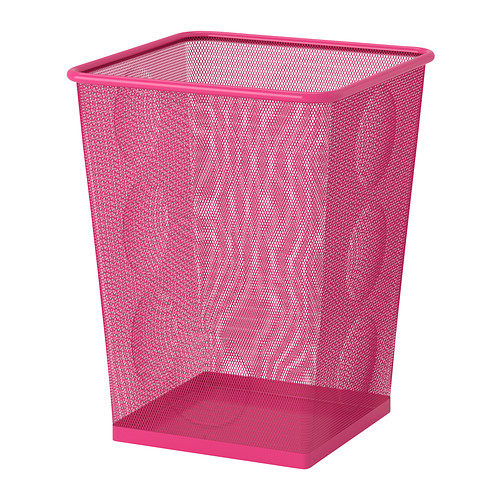DOKUMENT Wastepaper basket pink, IKEA