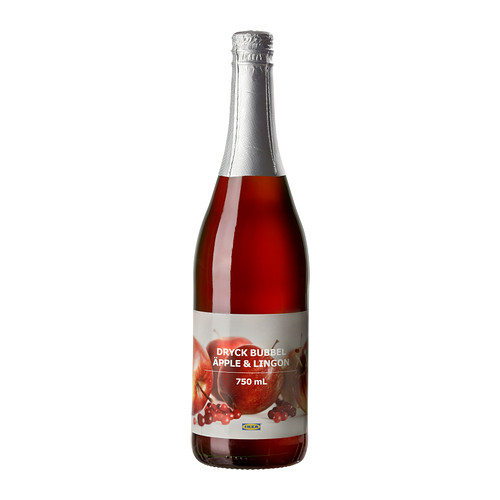 DRYCK BUBBEL ÄPPLE & LINGON Sparkling apple & lingonberry drink IKEA