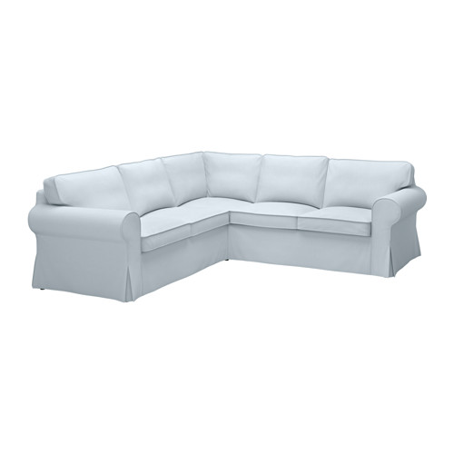 EKTORP Corner sofa 2+2 IKEA Seat cushion filled with high resilient foam and polyester fiber balls for soft seating comfort. 