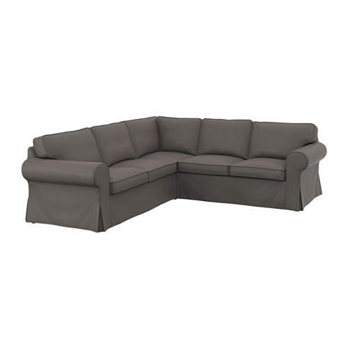 EKTORP Cover for 4seat sectional Nordvalla gray IKEA