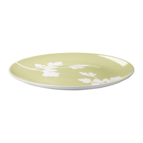 FÄRGRIK HÖGST Plate, light green, white Diameter: 11 "  Diameter: 27 cm  
