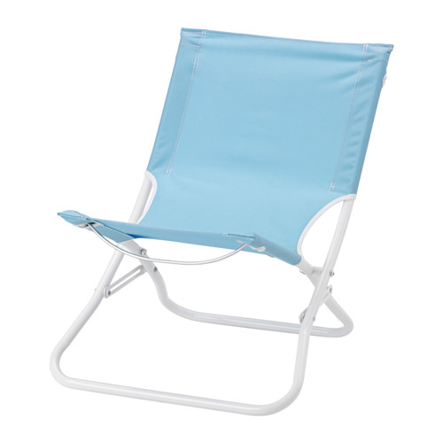HÅMÖ Beach chair foldable/light blue IKEA