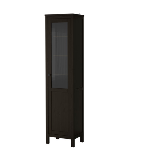  Cabinet with panel/glass door IKEA Solid wood has a natural feel