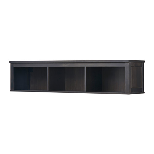 HEMNES Wall/bridging shelf blackbrown IKEA