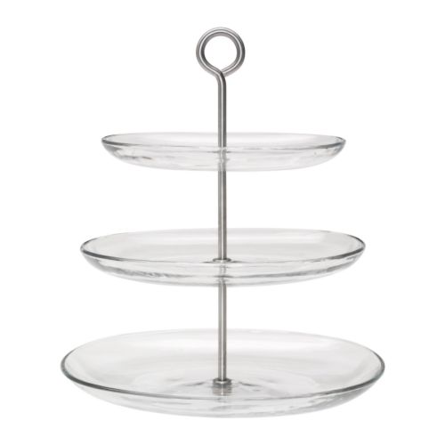 IKEA 365+ Serving platter, 3 tiers  Length: 12 " Width: 11 " Height: 13 "  Length: 31 cm Width: 27 cm Height: 34 cm  