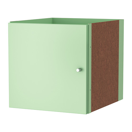 KALLAX Insert with door light green IKEA