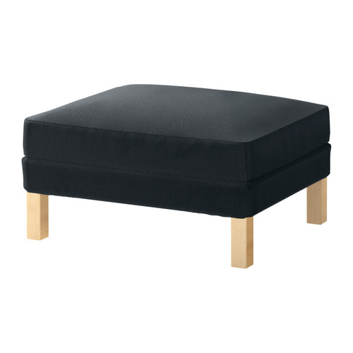 KARLSTAD Footstool cover Korndal dark gray IKEA