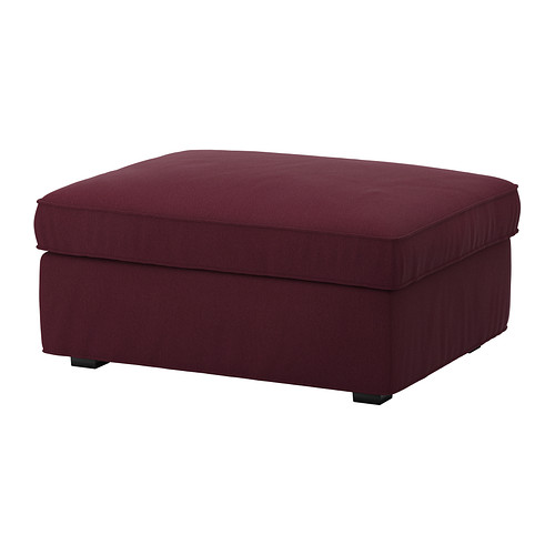 KIVIK Footstool with storage Dansbo redlilac IKEA