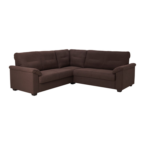 KNISLINGE Sectional, 4seat corner Samsta dark brown IKEA