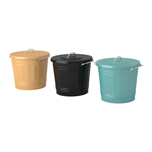 KNODD Bin with lid IKEA