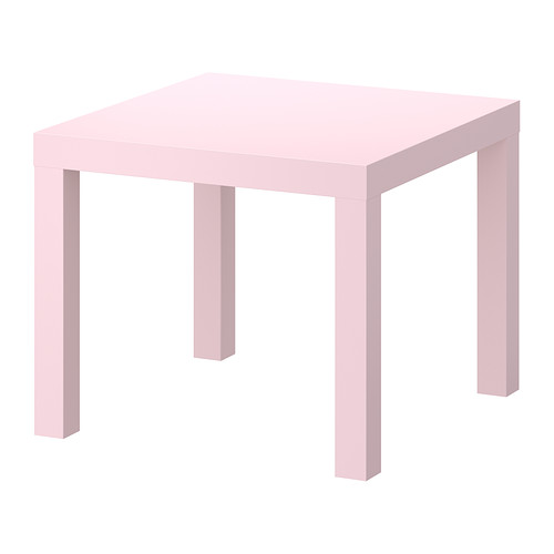 LACK Side table pink, 21 5/8x21 5/8 " IKEA