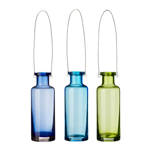 LANTSTÄLLE Vase, hanging assorted colors Height: 8 ¼ "  Height: 21 cm  