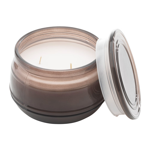LUGGA Scented candle in glass, 2 wicks IKEA