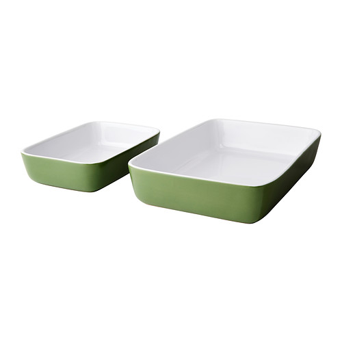 LYCKAD Oven/serving dish, set of 2 IKEA