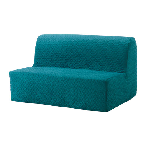 LYCKSELE LÖVÅS Sleeper sofa Vallarum turquoise IKEA