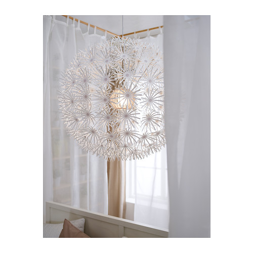 MASKROS Pendant lamp IKEA Projects decorative patterns onto the ceiling and on the wall.