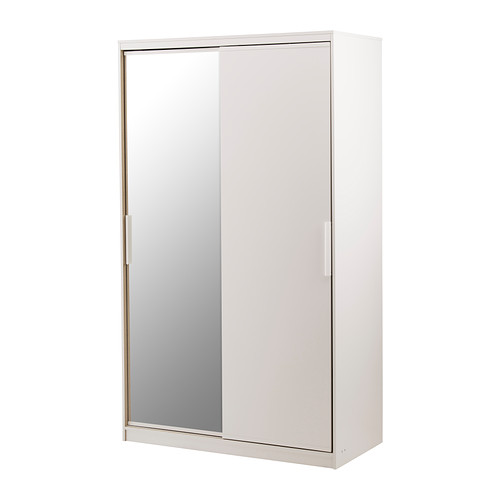 MORVIK Wardrobe white/mirror glass IKEA