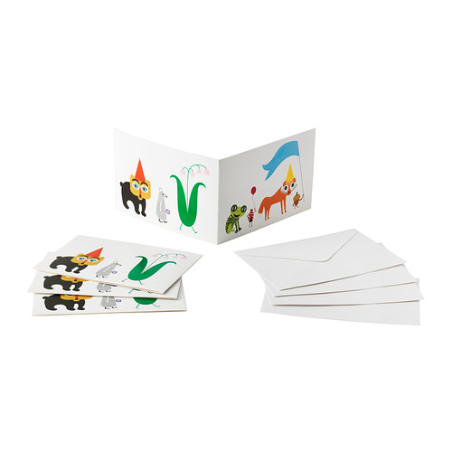 ÖVERLÄGSEN Card with envelope IKEA