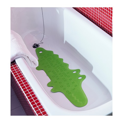IKEA Green Alligator Shower Tub Bathtub Mat Crocodile Bath FLORIDA