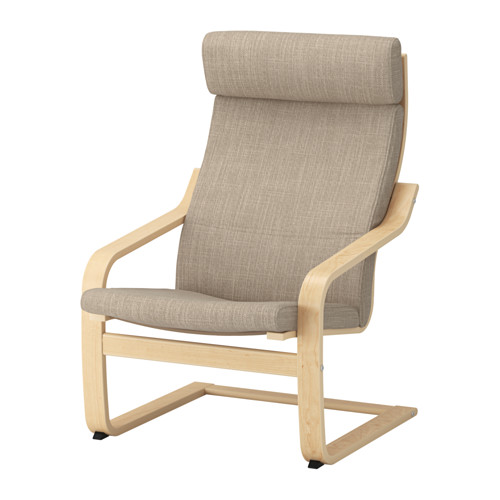 POÄNG Armchair Hillared beige IKEA