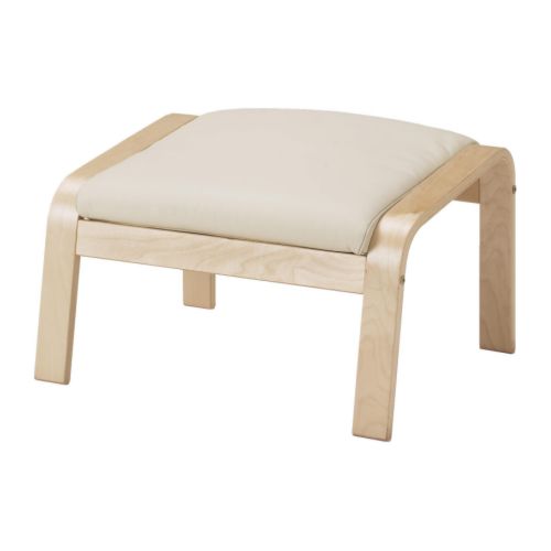 POÄNG Footstool cushion Glose offwhite IKEA