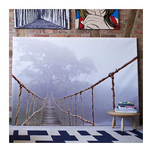 IKEA Jungle Journey Rope Bridge Picture Photo Art Canvas Premiar