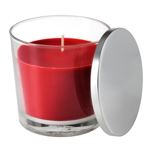 SINNLIG Scented candle in glass IKEA