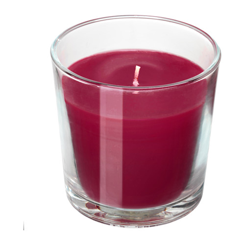 SINNLIG Scented candle in glass IKEA
