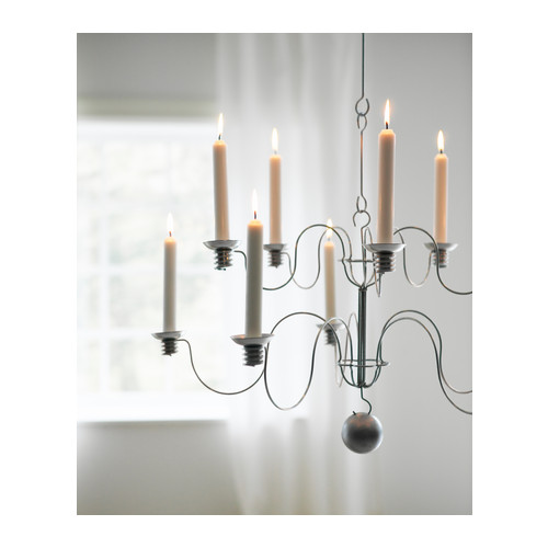 SIRLIG Chandelier for 10 candles, galvanized Diameter: 25 "  Diameter: 64 cm  