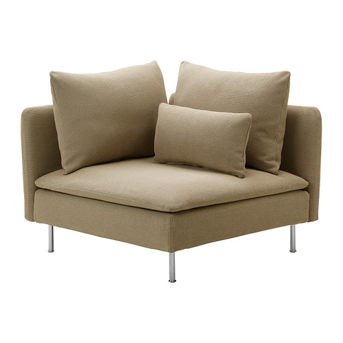 SÖDERHAMN Corner section cover - Replösa beige - IKEA