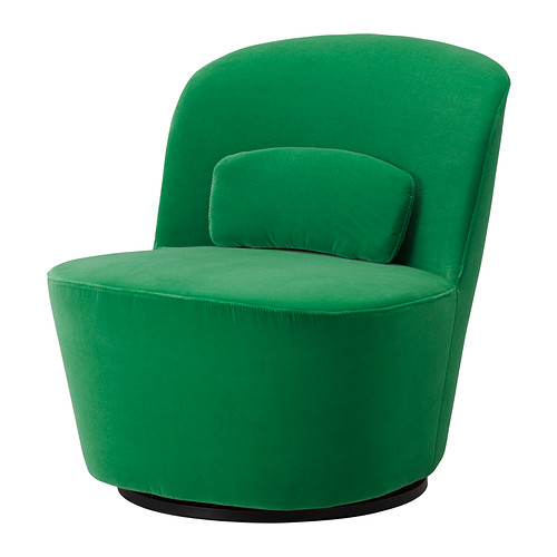 STOCKHOLM Swivel easy chair - Sandbacka green - IKEA