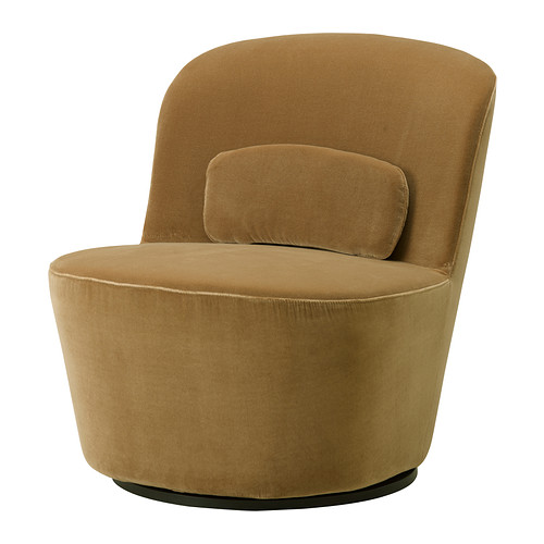 STOCKHOLM Swivel easy chair Sandbacka dark beige IKEA