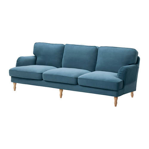 STOCKSUND Sofa Ljungen blue, light brown IKEA