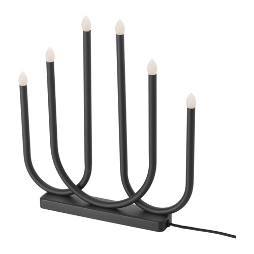 STRÅLA LED 6 arm candelabra IKEA