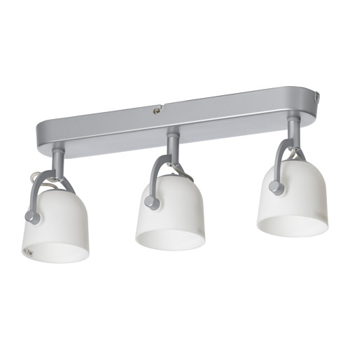 SVIRVEL Ceiling track, 3 spotlights IKEA