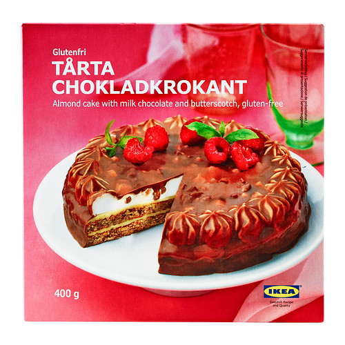 TÅRTA CHOKLADKROKANT Almond cake,chocolate/butterscotch IKEA