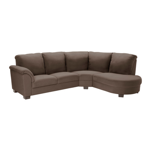 TIDAFORS Corner sofa with arm left Dansbo medium brown IKEA