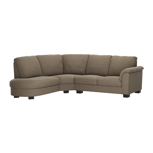 TIDAFORS Corner sofa with arm right Hensta light brown IKEA