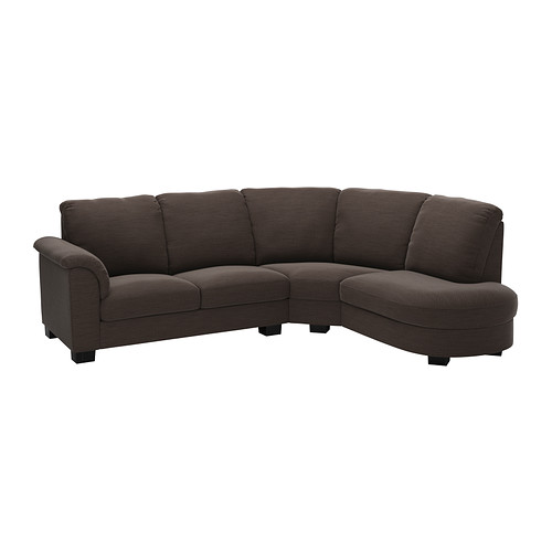 TIDAFORS Sectional, 3seat Hensta dark brown IKEA