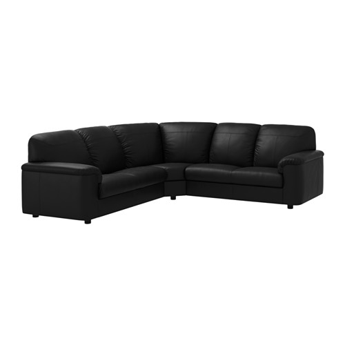TIMSFORS Corner sofa 2+2 Mjuk/Kimstad black IKEA