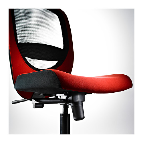 IKEA Vilgot swivel chair (red) Chair, Swivel chair, Ikea