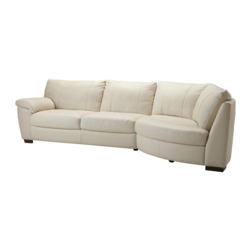 VRETA Corner sofa with arm left IKEA Soft, hardwearing and easy care leather is practical for families with children. 