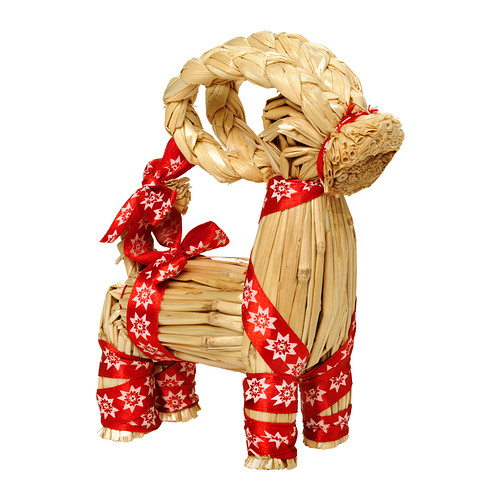YRSNÖ Decoration, goat IKEA Handemade; each straw-goat has a unique expression. 