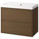ÄNGSJÖN / BACKSJÖN خزانة حوض بأدراج/حوض مغسلة