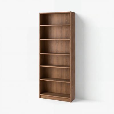 BILLY مكتبة, بني شكل خشب الجوز, ‎80x28x202 سم‏
