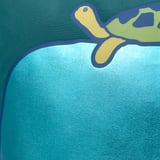 BLÅVINGAD غطاء وسادة, شكل الحوت/أزرق- بيج, ‎50x50 سم‏