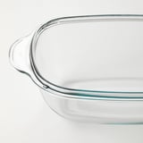 BUREN صحن فرن/تقديم بغطاء, زجاج شفاف, ‎42x26 سم‏
